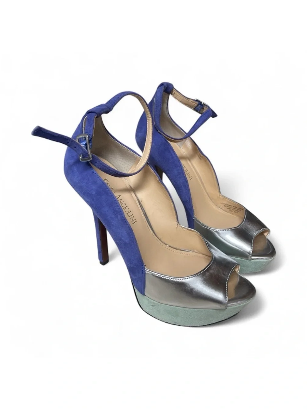 Enzo Angiolini Takeko Beautiful three colored Heels size 6